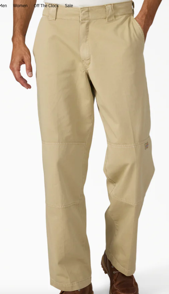 Dickies Worn In Double Knee Work Pants