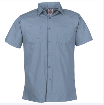 BIG BILL® Lightweight Poplin Short-Sleeve Industrial Work Shirt - 130