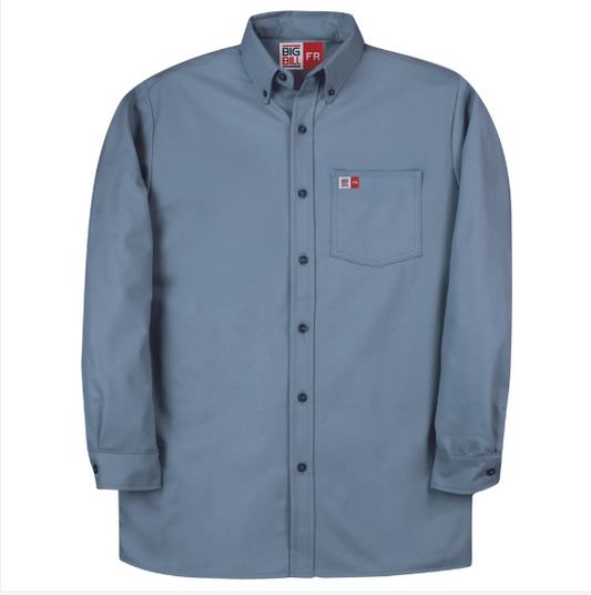 BIG BILL® Flame Resistant Button-Down Work Shirt - Light Blue - 146BDUS7
