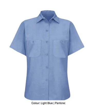 RED KAP® INDUSTRIAL SHORT SLEEVE LADIES' WORK SHIRT - SP23