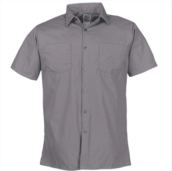 BIG BILL® Lightweight Poplin Short-Sleeve Industrial Work Shirt - 130