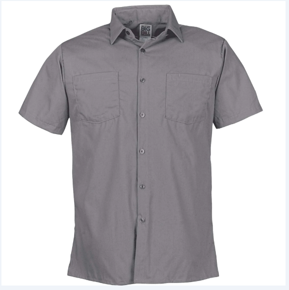 BIG BILL® Lightweight Poplin Short-Sleeve Industrial Work Shirt - 130