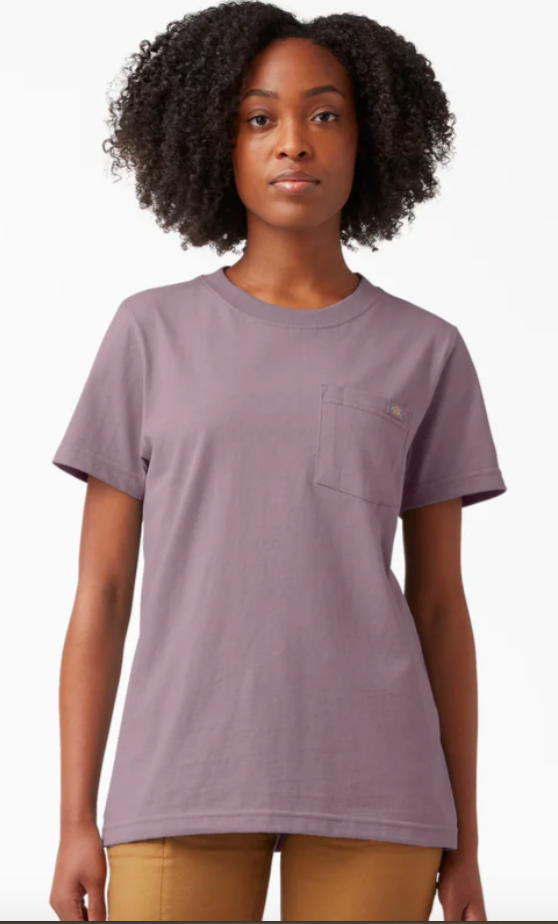 Dickies Women's Heavyweight Short Sleeve Pocket T-Shirt