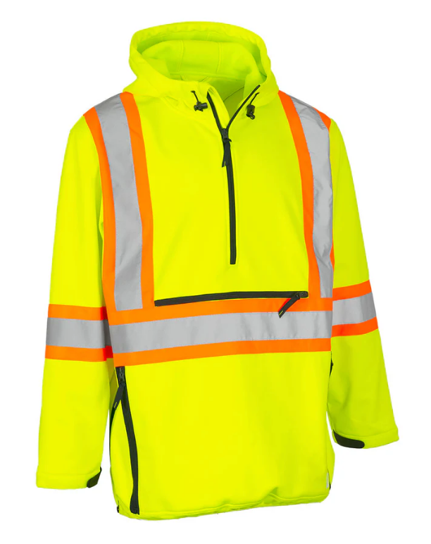 Forcefield Hi Vis Safety Anorak Pullover Softshell Jacket - 023-EN178