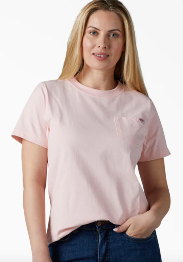 Dickies Women's Heavyweight Short Sleeve Pocket T-Shirt
