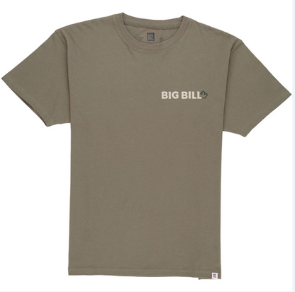 BIG BILL® Heavyweight Short-Sleeve Moose Graphic T-shirt - Military Green - O180