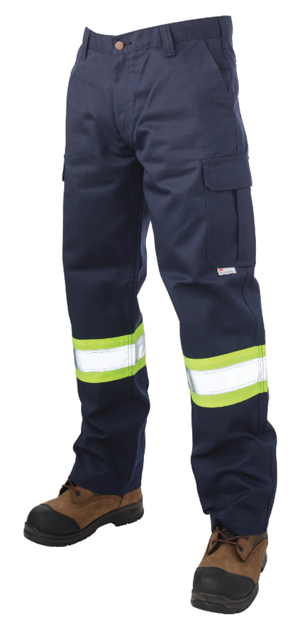 TOUGH DUCK RELAXED-FIT TWILL SAFETY CARGO UTILITY PANT - S607