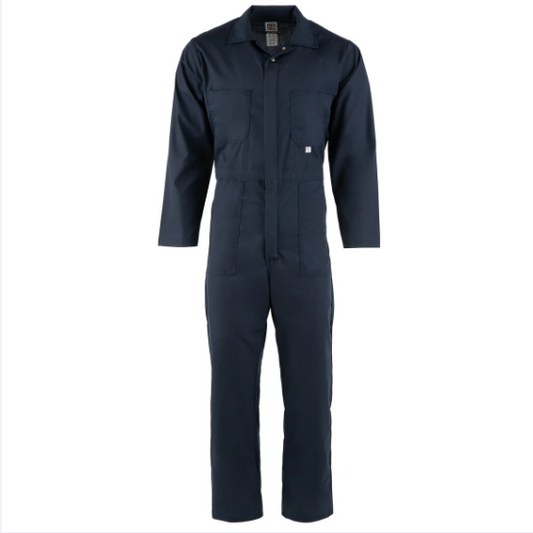 BIG BILL® Poplin Long Sleeve Coverall - Navy #407
