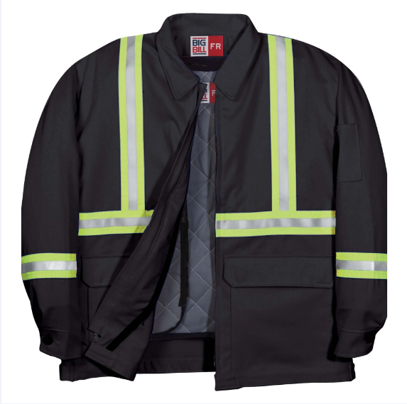 Big Bill® Westex® UltraSoft® Zip-in/Zip-out Flame Resistant Jacket with Reflective Tape - CL345US9