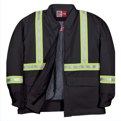Big Bill® Westex® UltraSoft® Zip-in/Zip-out Flame Resistant Jacket with Reflective Tape - CL345US9