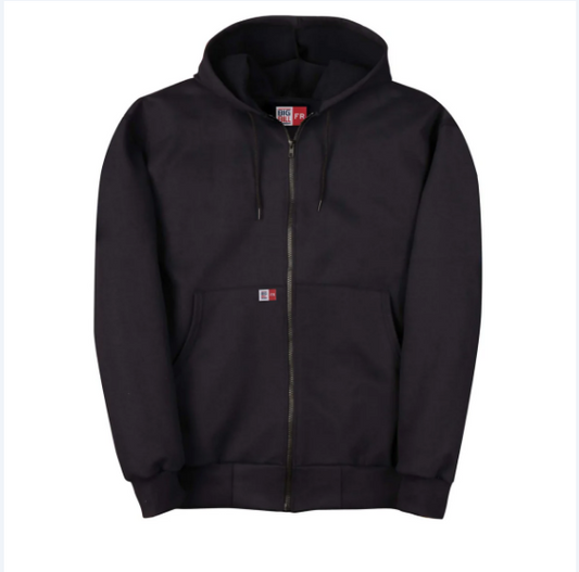 Big Bill® Flame Resistant Hooded Zip-Front Sweatshirt - Navy - DW17S11