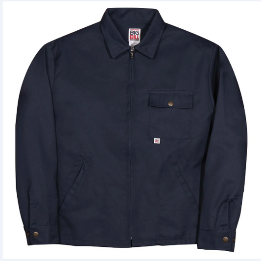 BIG BILL® Unlined Twill Jacket - Navy- 347
