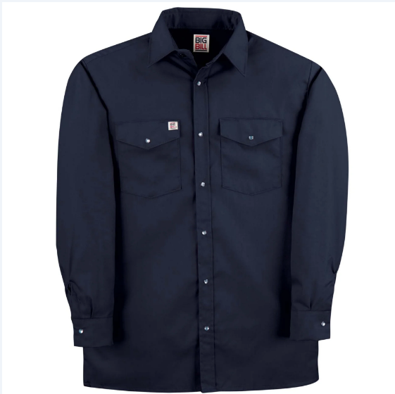 BIG BILL® Premium Long-Sleeve Snap Front Work Shirt - 247