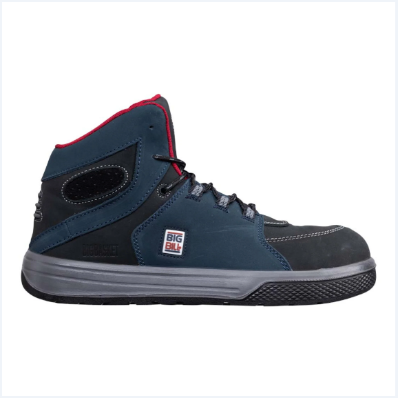 Big Bill® Big Basket Metal Free Safety Shoes 6'' - Navy - BB1140
