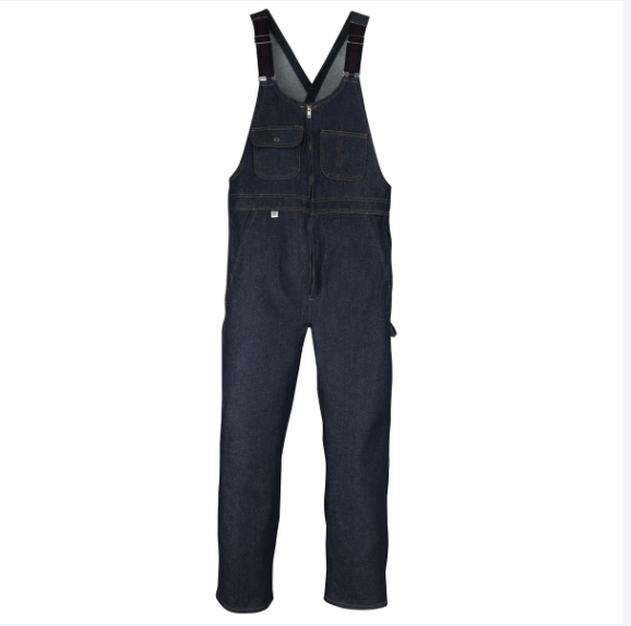 BIG BILL® Denim Bib with Zip Front Closure - Navy - 92