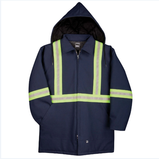 BIG BILL® Premium Duck Parka with Reflective Tape - Navy - 126BF