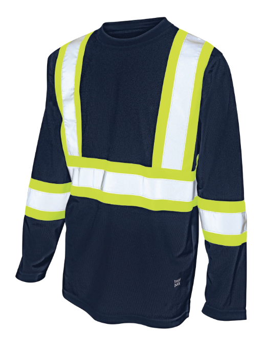 TOUGH DUCK MICRO MESH LONG-SLEEVE SAFETY T-SHIRT - ST10