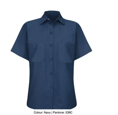 RED KAP® INDUSTRIAL SHORT SLEEVE LADIES' WORK SHIRT - SP23