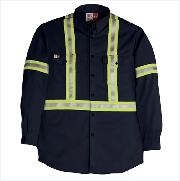 Big Bill®   Flashtrap® Ventilated Flame Resistant Shirt with Reflective Tape - 1115US7