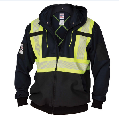 BIG BILL® High Visibility Zip-Front Hoodie with Reflective Material - RT37HVF7