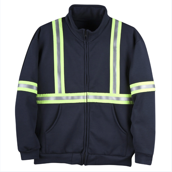 Big Bill® Wind Resistant Flame Resistant Zip-Up Sweatshirt - Navy - DW35NK8