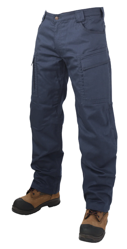 TOUGH DUCK RELAXED FIT FLEECE-LINED TOUGH FLEX TWILL CARGO PANT WITH 360° STRETCH WAIST - WP06