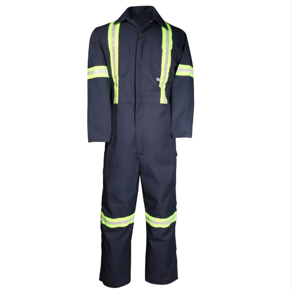 BIG BILL® Deluxe Work Coverall with Reflective Tape and Leg Zipper - 439BF