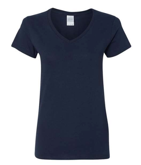 Gildan Women's Heavy Cotton™ V-Neck T-Shirt - 5V00L