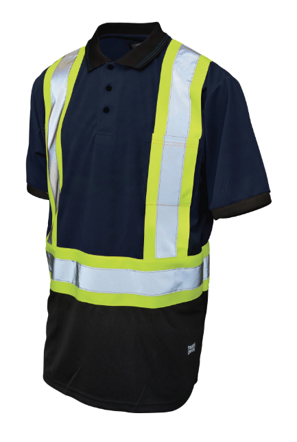 TOUGH DUCK BIRDSEYE MESH SHORT-SLEEVE SAFETY POLO SHIRT - ST17