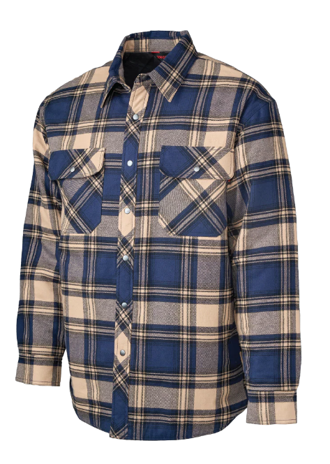TOUGH DUCK QUILT-LINED FLANNEL SHIRT - WS05