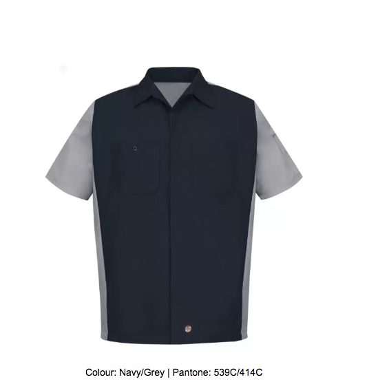 RED KAP® SHORT SLEEVE WOVEN CREW SHIRT - SY20