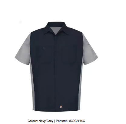 RED KAP® SHORT SLEEVE WOVEN CREW SHIRT - SY20