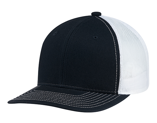 AJM International Deluxe Chino Twill / Polyester Mesh Cap - 8E019M