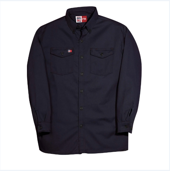 Big Bill® Flame Resistant Button-Down Industrial Work Shirt - 147BDUS7