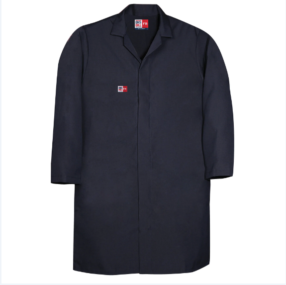 Big Bill® Pocketless Flame Resistant Lab Coat - Navy -