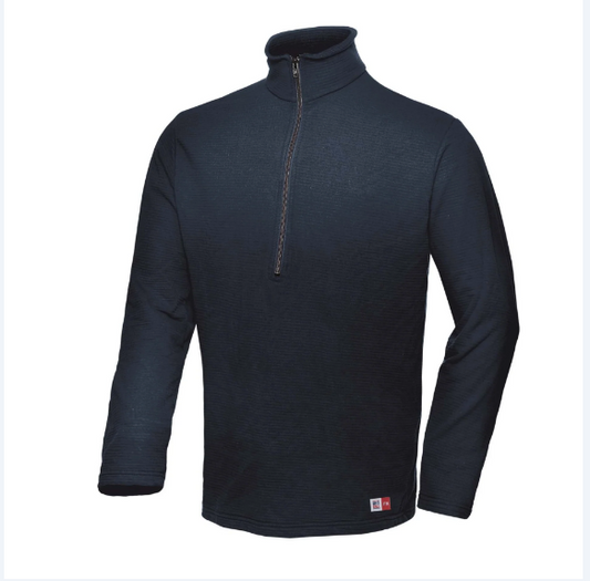 Big Bill® Flame Resistant Quarter-Zip Sweatshirt - Navy - DW29PD8