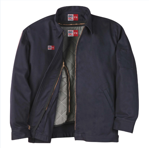 Big Bill® Westex® Indura® Zip-in/Zip-out Flame Resistant Jacket - Navy - CL348IR9