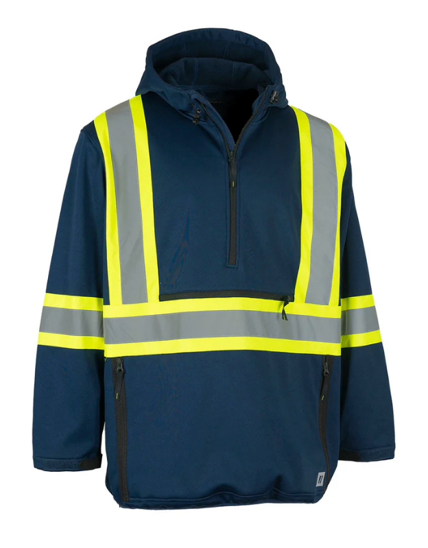 Forcefield Hi Vis Safety Anorak Pullover Softshell Jacket - 023-EN178