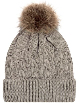 Acrylic - Cuff Toque (Faux Fur Pom Pom 12cm, Women’s) - 9L594L