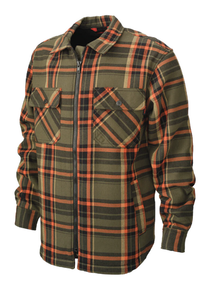 TOUGH DUCK SHERPA-BONDED FLANNEL JAC-SHIRT - WS15