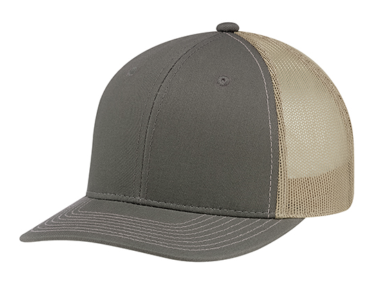 AJM International Deluxe Chino Twill / Polyester Mesh Cap - 8E019M