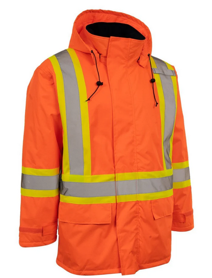Forcefield Hi Vis Insulated Miners Jacket 024-EN405R
