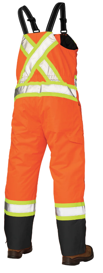TOUGH DUCK POLY OXFORD INSULATED SAFETY BIB OVERALL -  S798