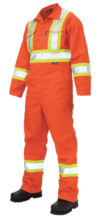 TOUGH DUCK  S792 - TWILL UNLINED SAFETY COVERALL - S792