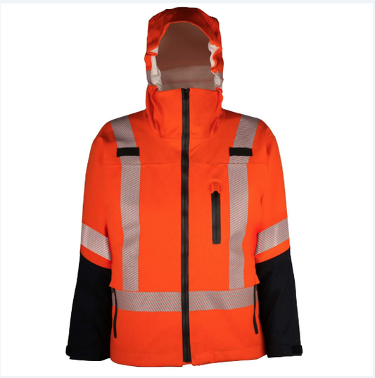 Big Bill® Waterproof Flame Resistant Rain Jacket with Reflective Tape - 28MTSV