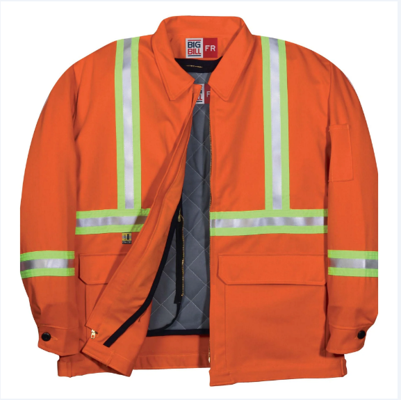 Big Bill® Westex® UltraSoft® Zip-in/Zip-out Flame Resistant Jacket with Reflective Tape - CL345US9