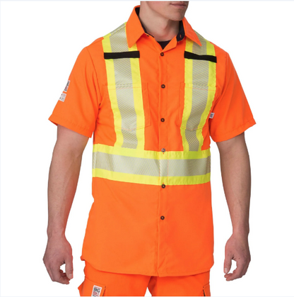 BIG BILL® High Visibility Short-Sleeve Ripstop Shirt - 134HVP