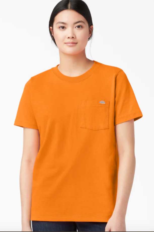 Dickies Women's Heavyweight Short Sleeve Pocket T-Shirt