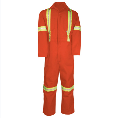 BIG BILL® Deluxe Work Coverall with Reflective Tape and Leg Zipper - 439BF
