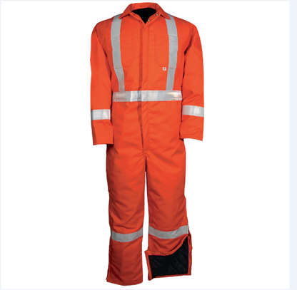 BIG BILL® Premium Twill Insulated Coverall with Reflective Material - Orange - 838CRT
